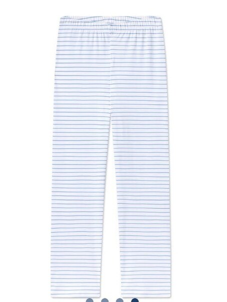 Lake Blue And White Striped Pajama Pants